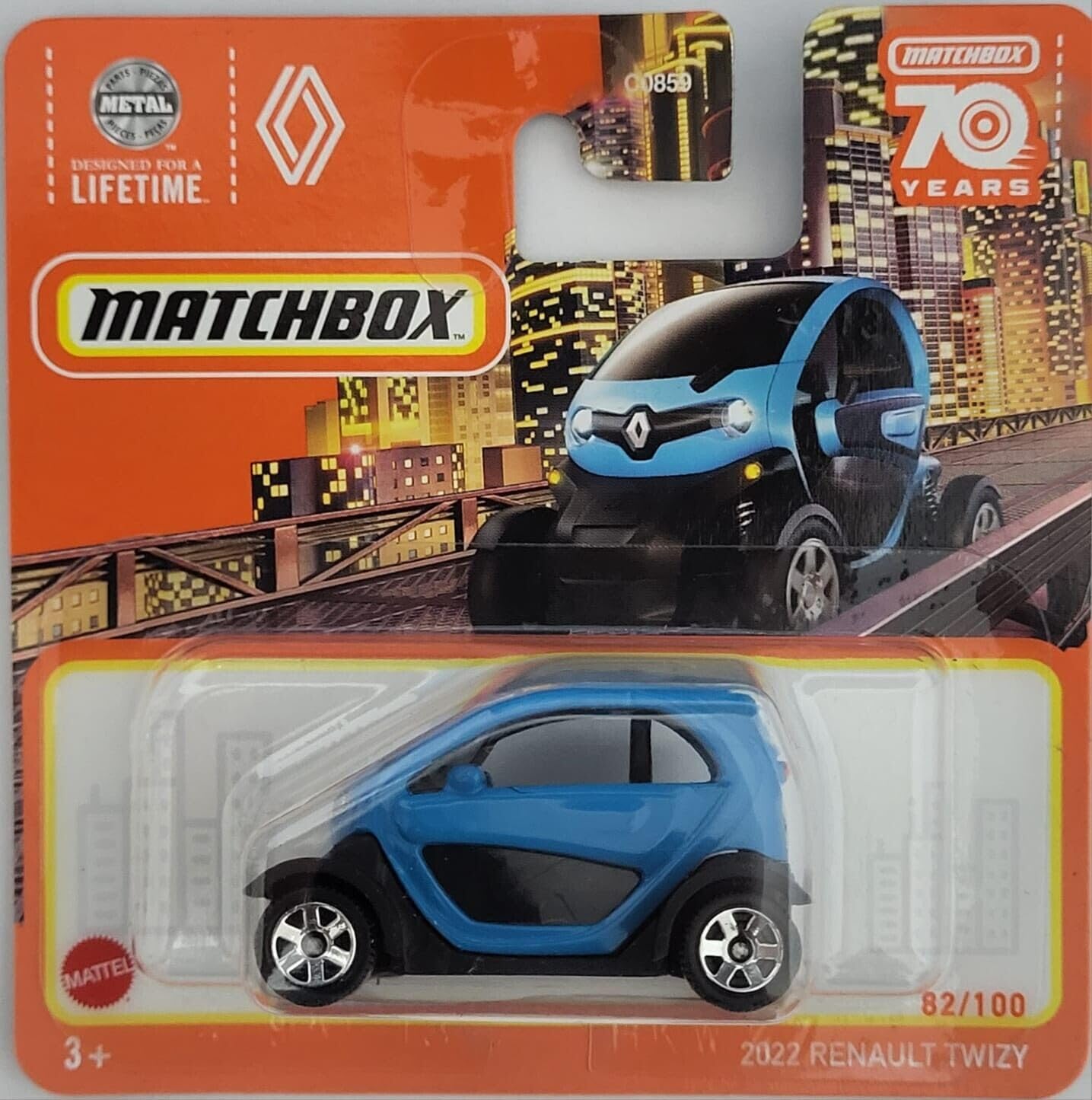 Amazon.com: 2023 Matchbox 2022 Renault Twizy Blue 82/100 (Short